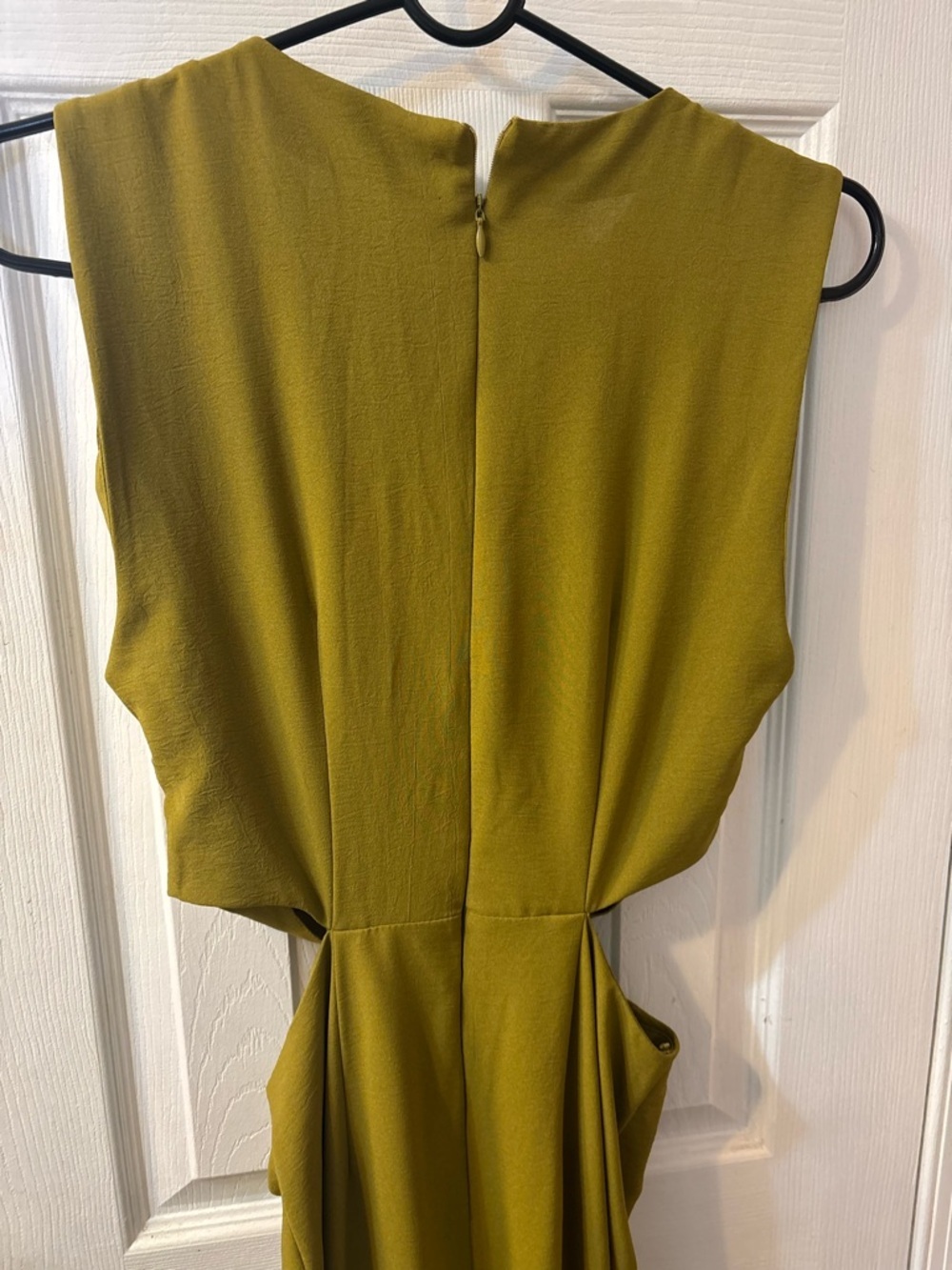 Zara Olive Cutout Maxi Dress with Ring Detail - Picture 6 of 7